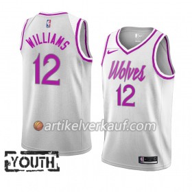 NBA Minnesota Timberwolves Trikot C. J. Williams 12 2018-19 Nike Weiß Swingman - Kinder